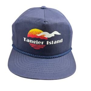 Vintage Tangier Island Rope Snapback Hat